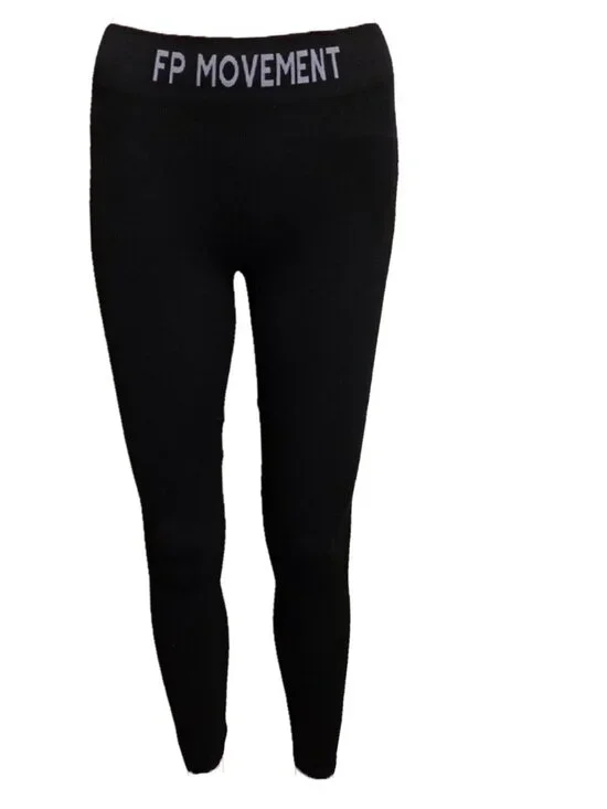 Free People FP Movement Long Haul Leggings NWOT Black Small - Picture 2 of 12